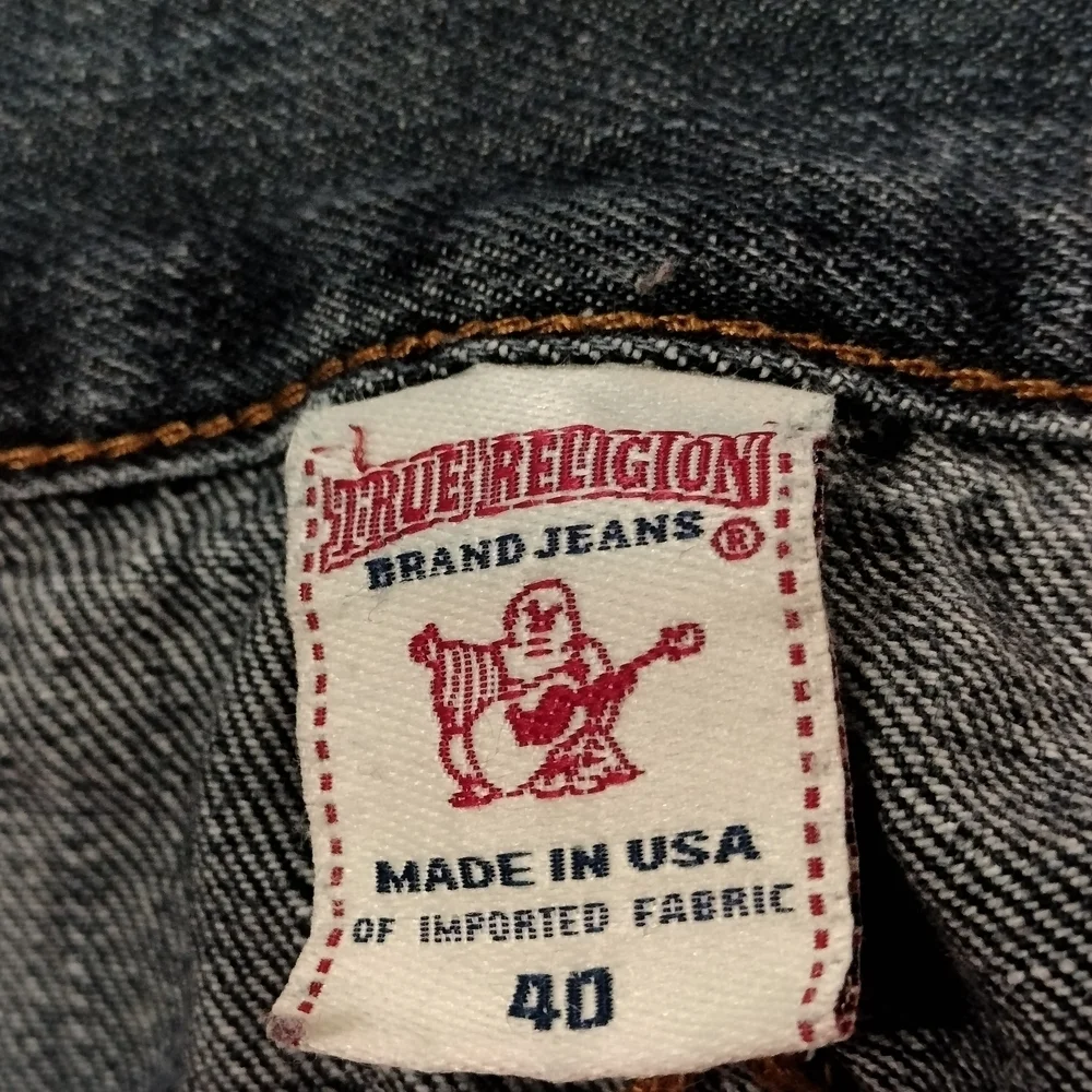 True Religion Johnny Super T Row Seat Dark Wash Jeans Men's Size 40 Vintage